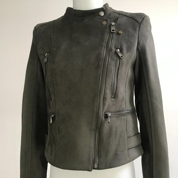 Vegan Suede Moto Jacket XS - NWT - Picture 9 of 10